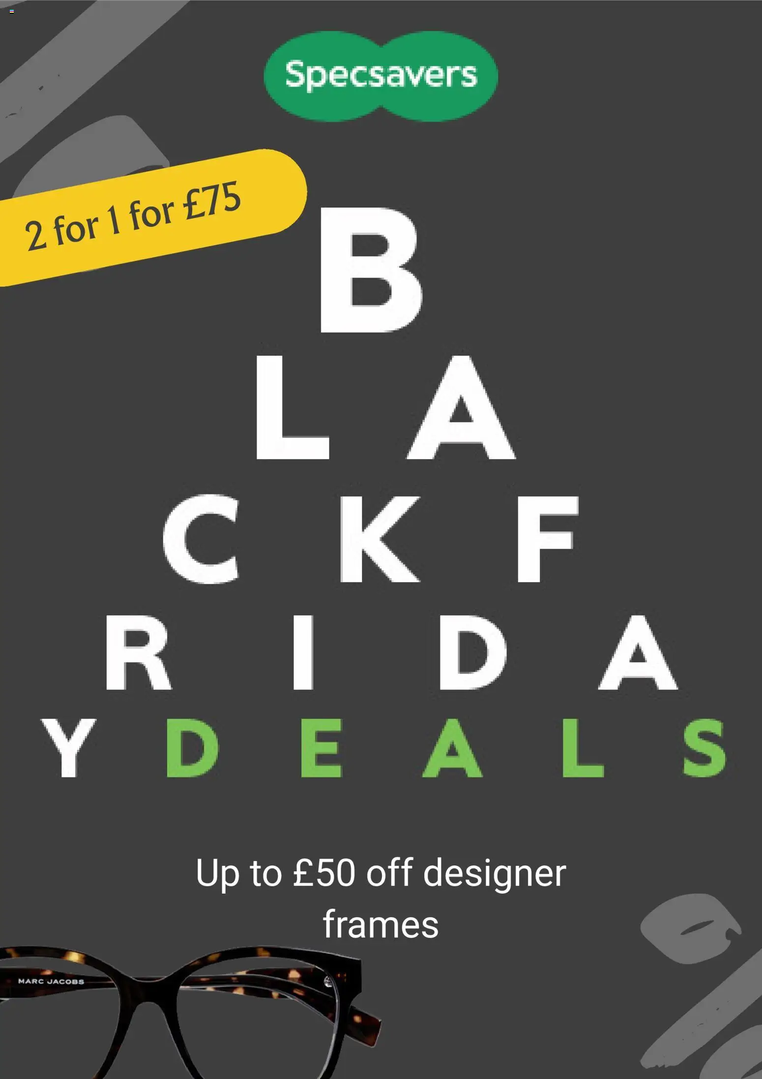 Specsavers Sale UK deals Online Black Friday offers 10 November
