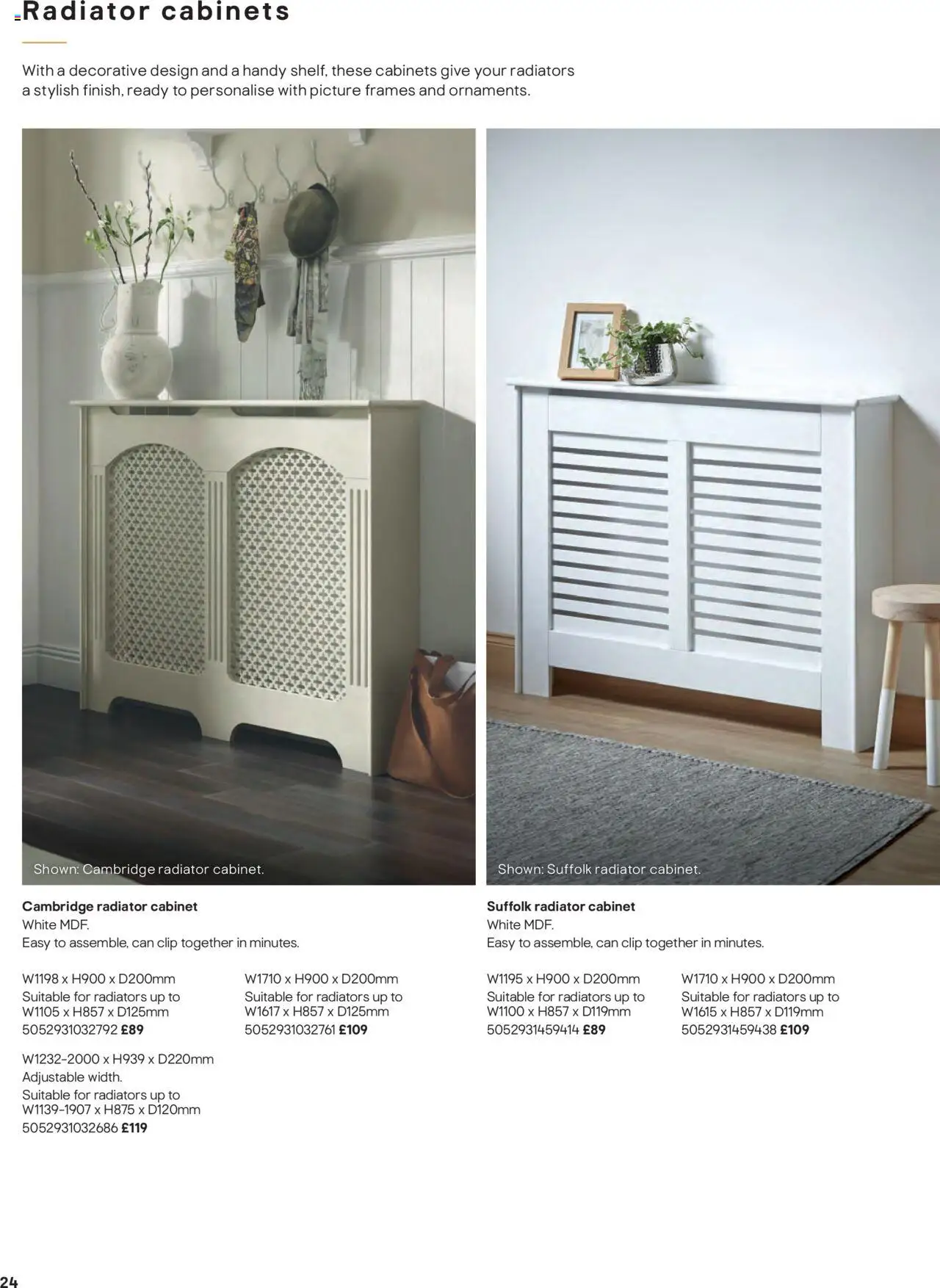 {H1} | Page: 24 | Products: Radiator, Cabinet {H1} | Page: 24 | Products: Radiator, Cabinet