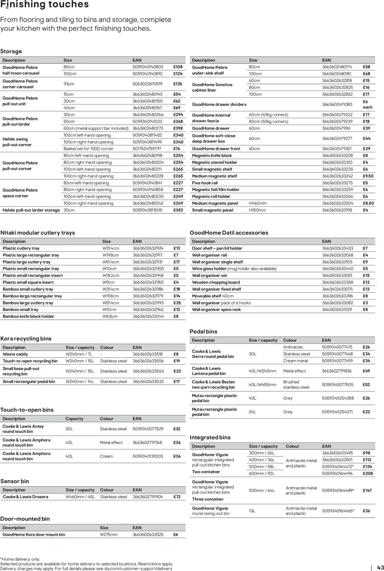 {H1} | Page: 43 | Products: Box, Hooks, Cutlery trays, Calvados {H1} | Page: 43 | Products: Box, Hooks, Cutlery trays, Calvados
