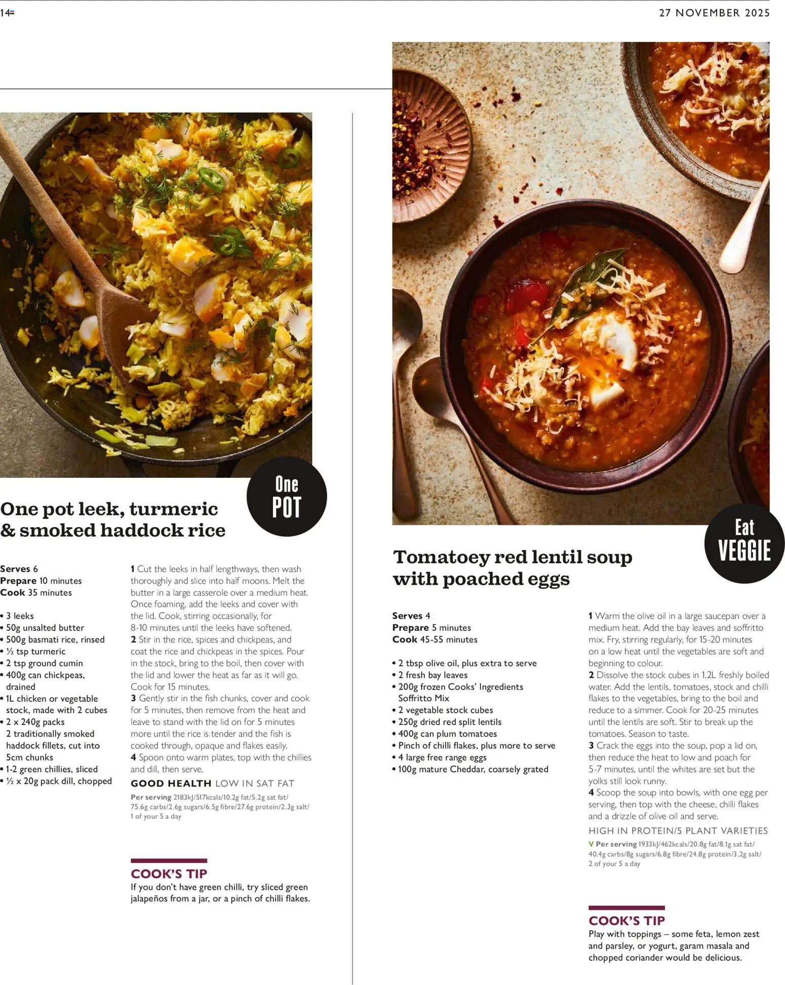 {H1} | Page: 14 | Products: Olive oil, Butter, Soup, Veggie