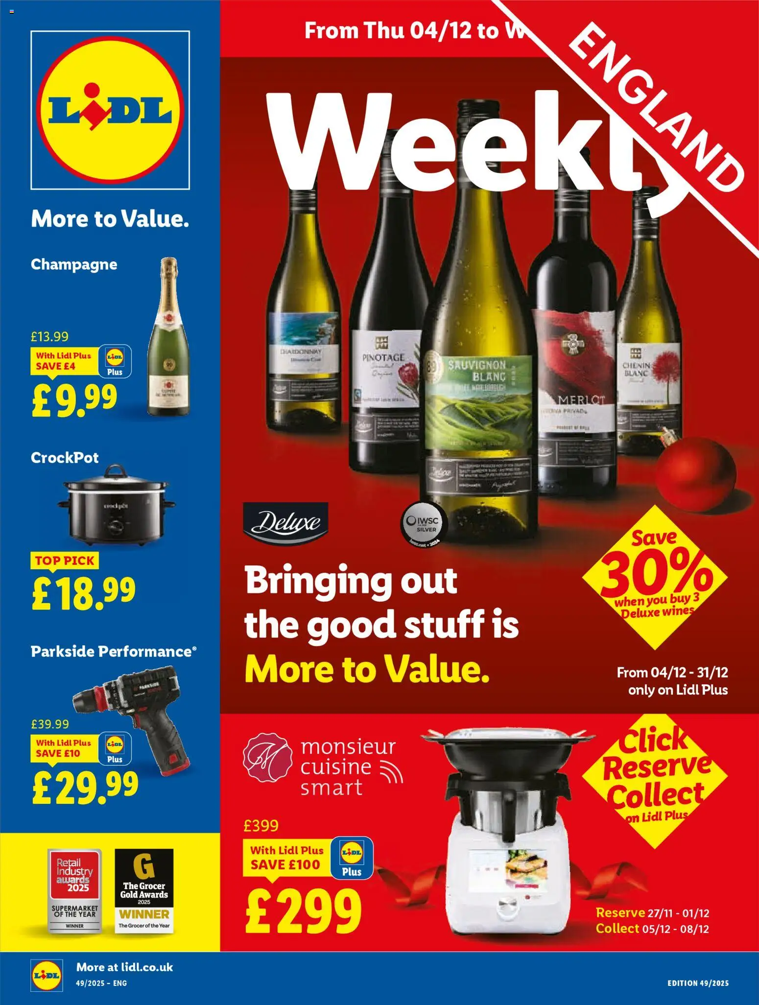 Lidl offers this week Thursday 04 December