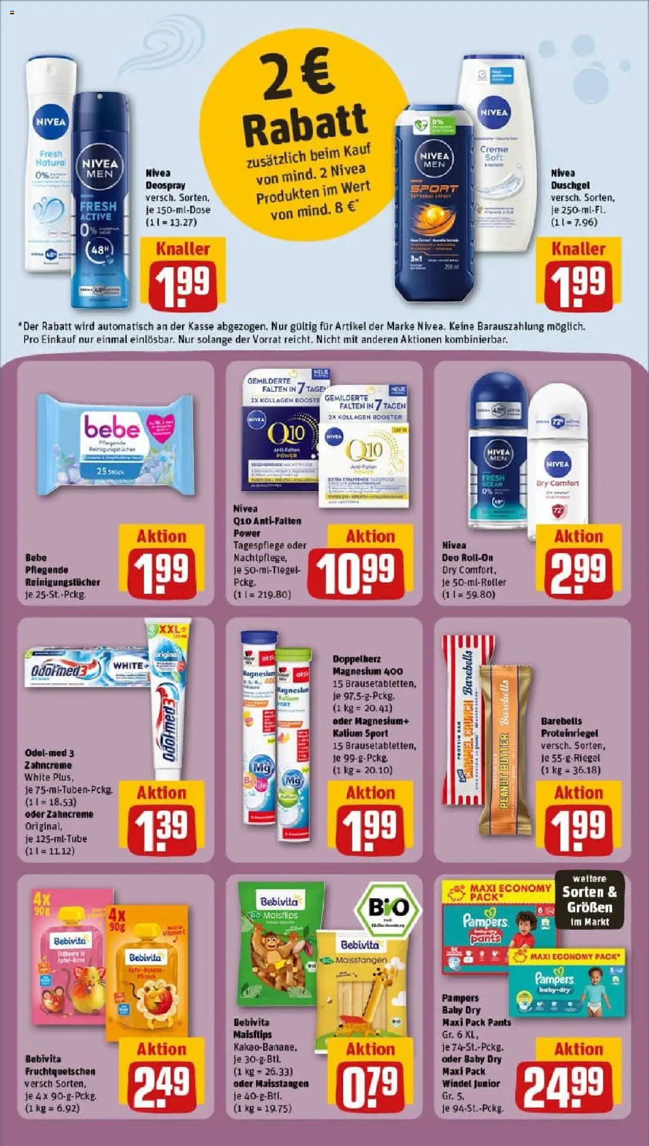 Rewe prospekt Rabenau / Londorf – gültig ab 28.09.2025 | Seite: 24 | Produkte: Creme, Duschgel, Deodorant, Deo Roll-On Rewe prospekt Rabenau / Londorf – gültig ab 28.09.2025 | Seite: 24 | Produkte: Creme, Duschgel, Deodorant, Deo Roll-On