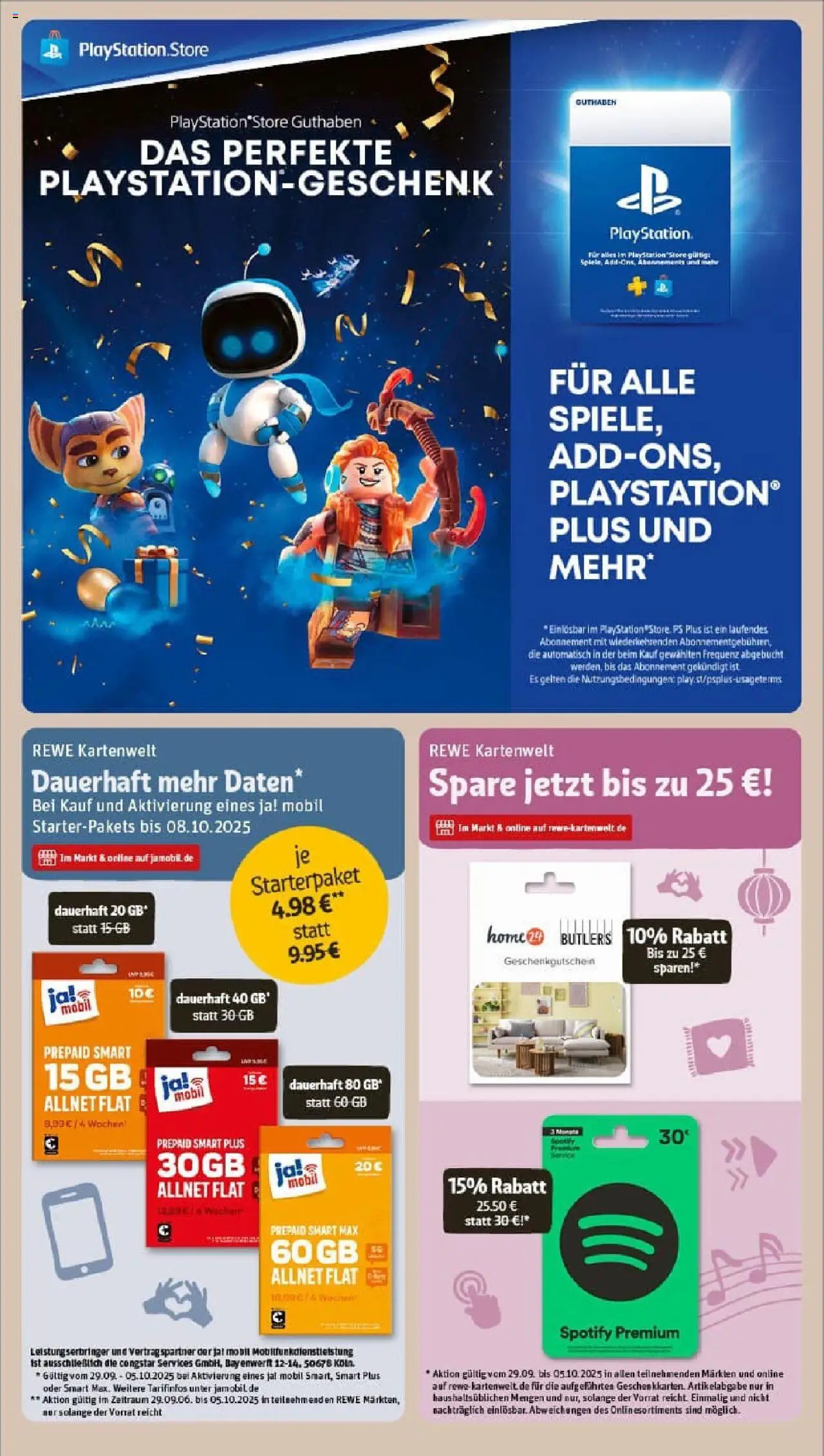 Rewe prospekt Rabenau / Londorf – gültig ab 28.09.2025 | Seite: 27 | Produkte: Playstation Rewe prospekt Rabenau / Londorf – gültig ab 28.09.2025 | Seite: 27 | Produkte: Playstation