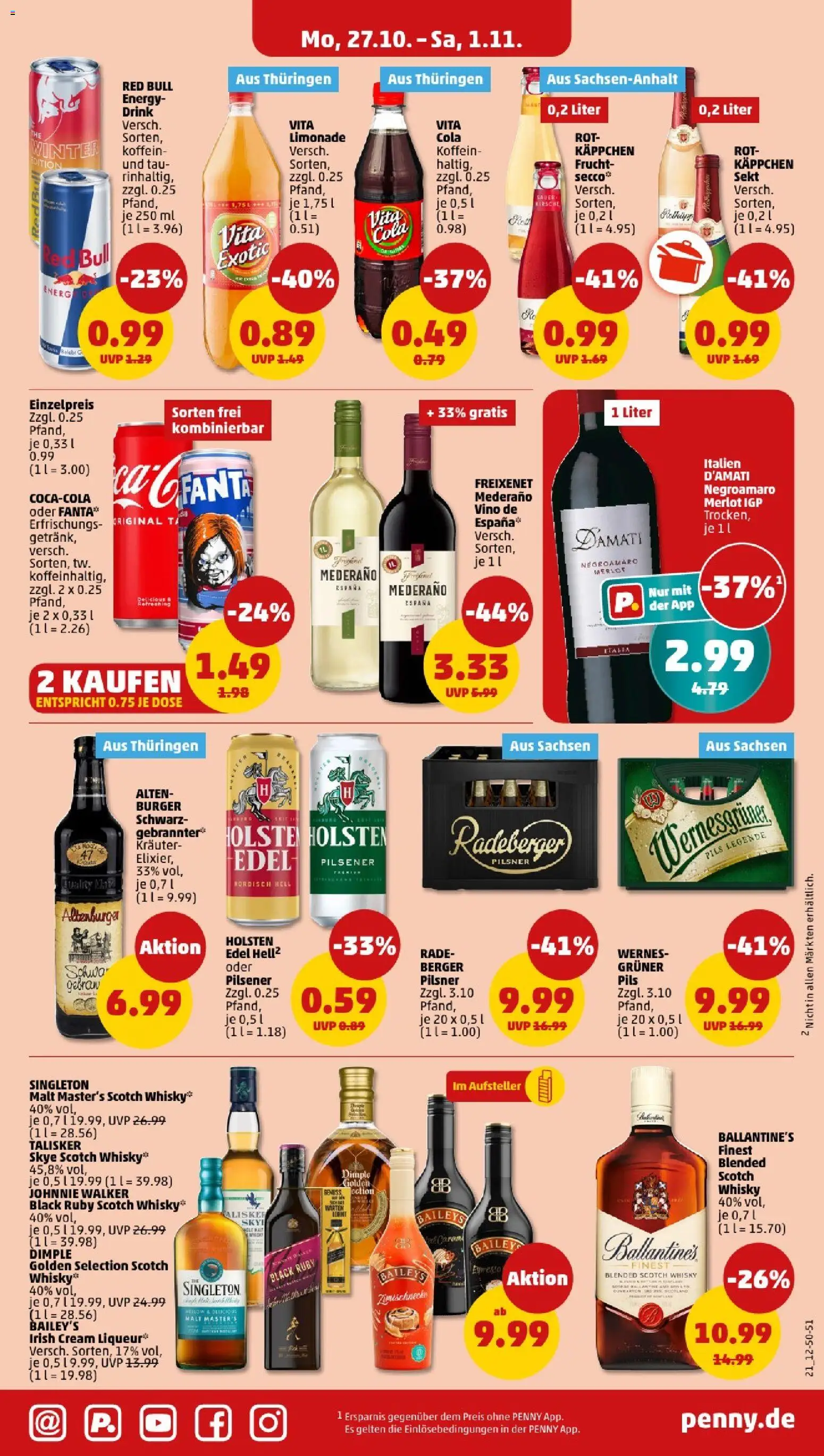 Penny - Sachsen – gültig ab 27.10.2025 | Seite: 23 | Produkte: Cola, Energy, Freixenet, Merlot Penny - Sachsen – gültig ab 27.10.2025 | Seite: 23 | Produkte: Cola, Energy, Freixenet, Merlot