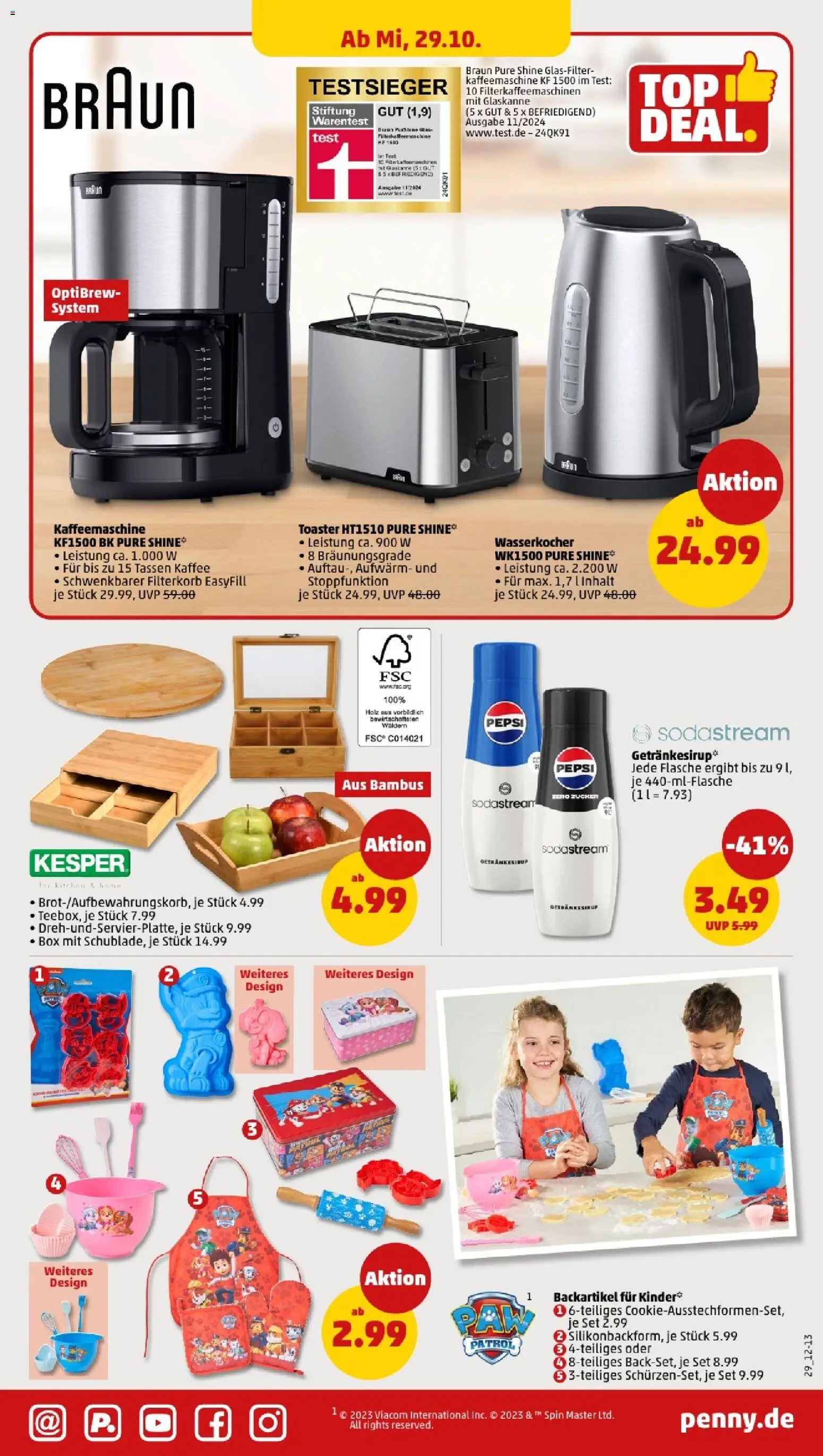 Penny - Sachsen – gültig ab 27.10.2025 | Seite: 31 | Produkte: Wasserkocher, Kaffee, Zucker, Pepsi Penny - Sachsen – gültig ab 27.10.2025 | Seite: 31 | Produkte: Wasserkocher, Kaffee, Zucker, Pepsi