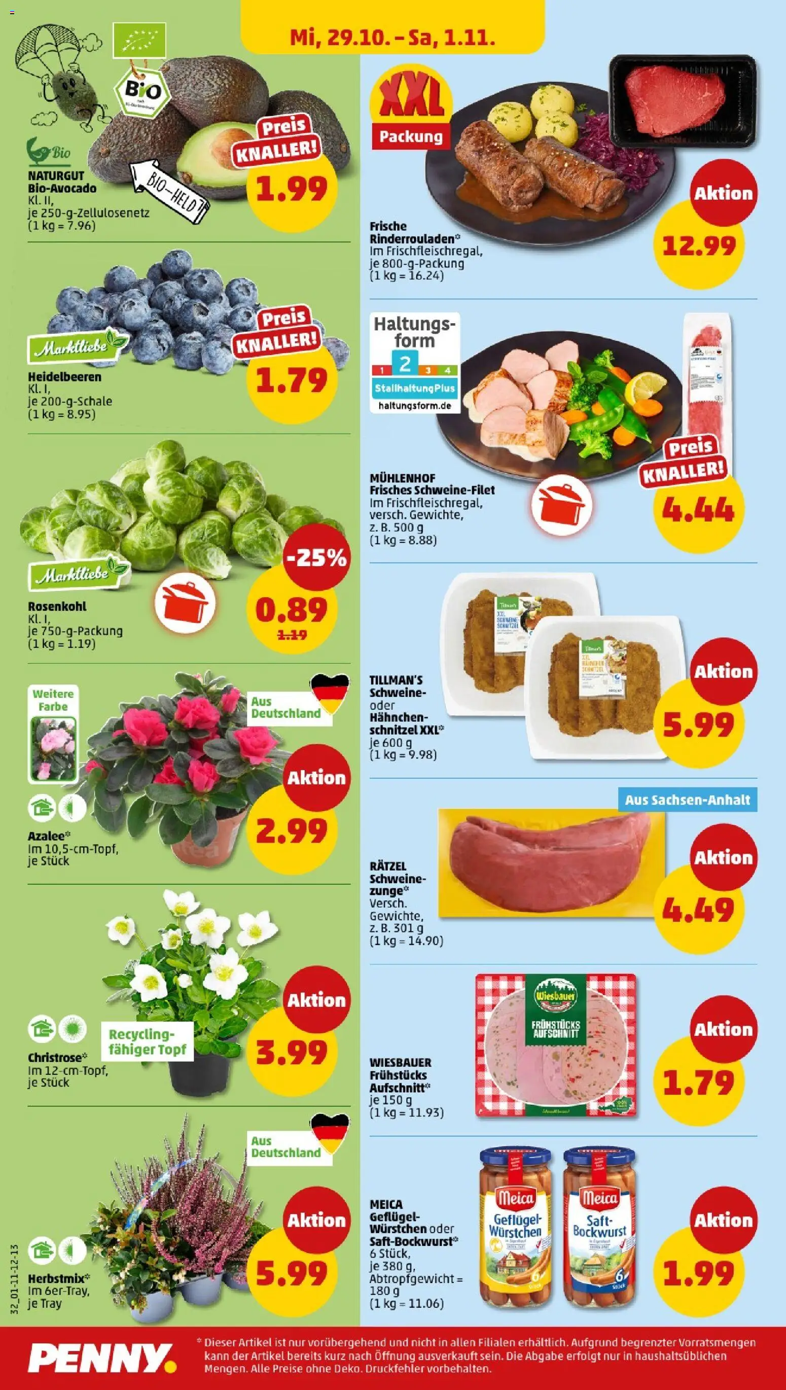 Penny - Sachsen – gültig ab 27.10.2025 | Seite: 34 | Produkte: Hahnchen, Heidelbeeren, Schweinefilet, Saft Penny - Sachsen – gültig ab 27.10.2025 | Seite: 34 | Produkte: Hahnchen, Heidelbeeren, Schweinefilet, Saft