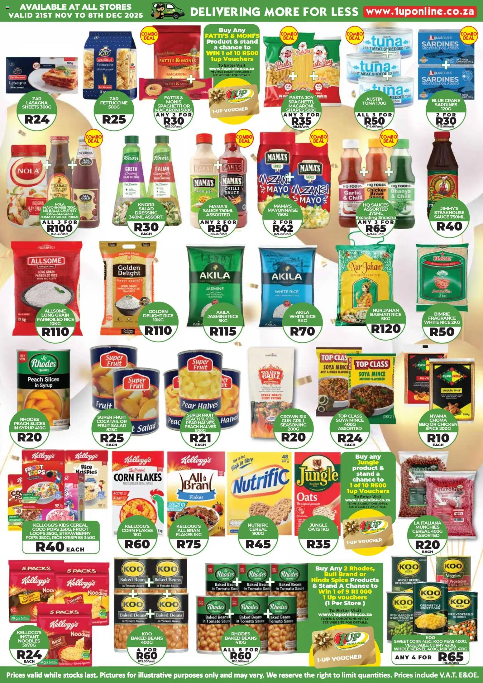 New 1UP Cash & Carry catalogue – valid from 21.11.2025 | Page: 4 | Products: Sauces, Pasta, Salad, Vegetables New 1UP Cash & Carry catalogue – valid from 21.11.2025 | Page: 4 | Products: Sauces, Pasta, Salad, Vegetables