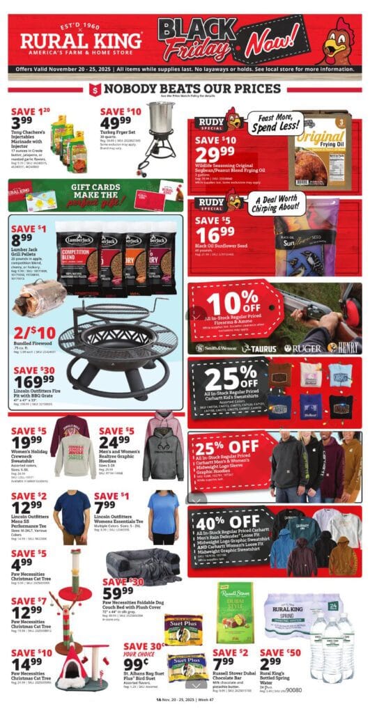 Rural King Ad Sale November 20 – November 25, 2025. Black Friday Now!