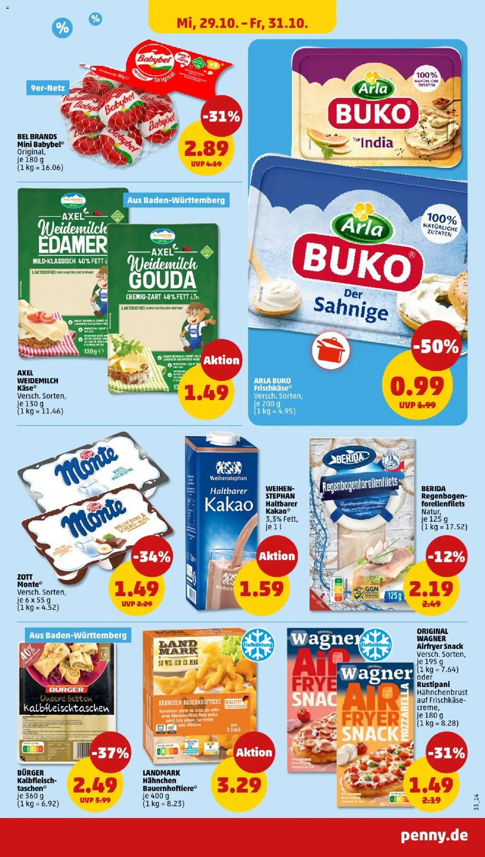 Penny - Baden-Württemberg – gültig ab 27.10.2025 | Seite: 35 | Produkte: Hahnchen, Burger, Babybel, Hahnchenbrust Penny - Baden-Württemberg – gültig ab 27.10.2025 | Seite: 35 | Produkte: Hahnchen, Burger, Babybel, Hahnchenbrust