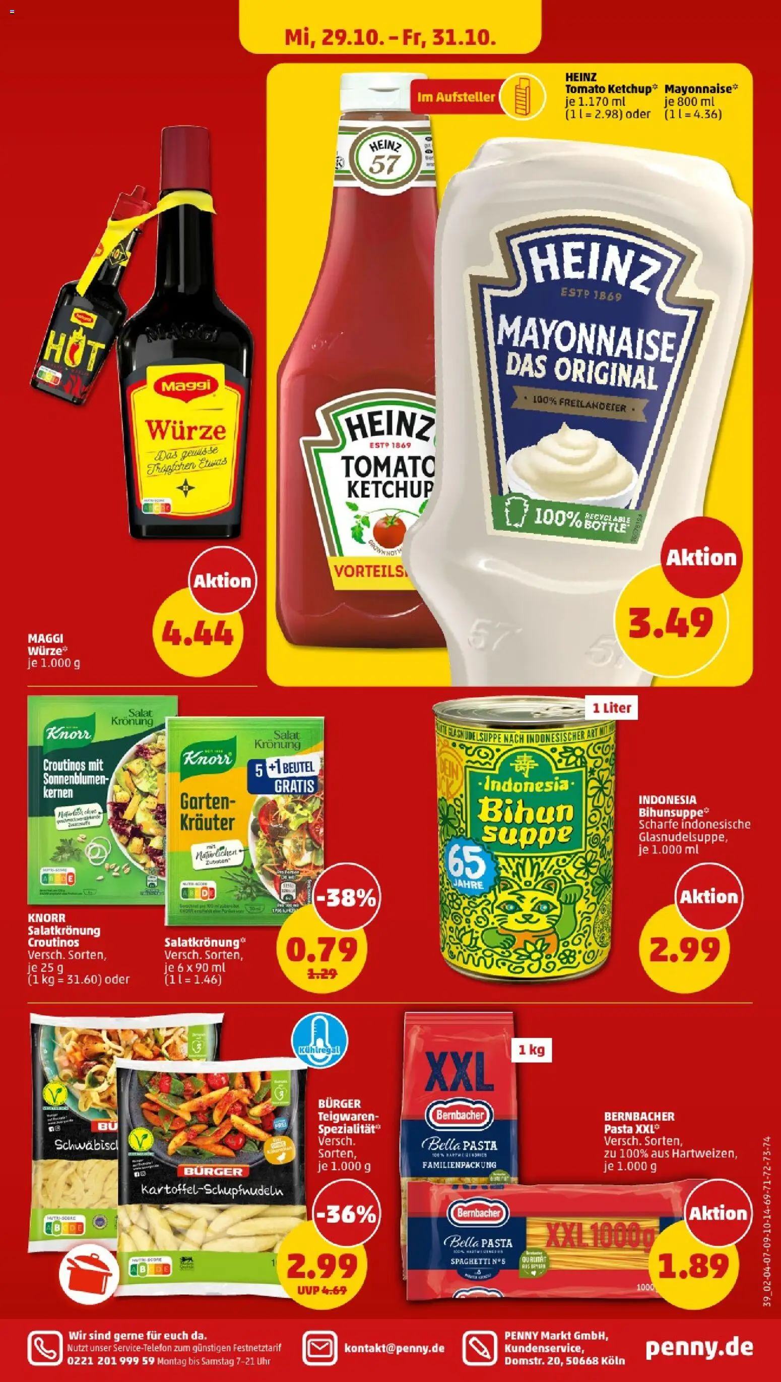 Penny - Baden-Württemberg – gültig ab 27.10.2025 | Seite: 41 | Produkte: Maggi, Burger, Knorr, Salat Penny - Baden-Württemberg – gültig ab 27.10.2025 | Seite: 41 | Produkte: Maggi, Burger, Knorr, Salat