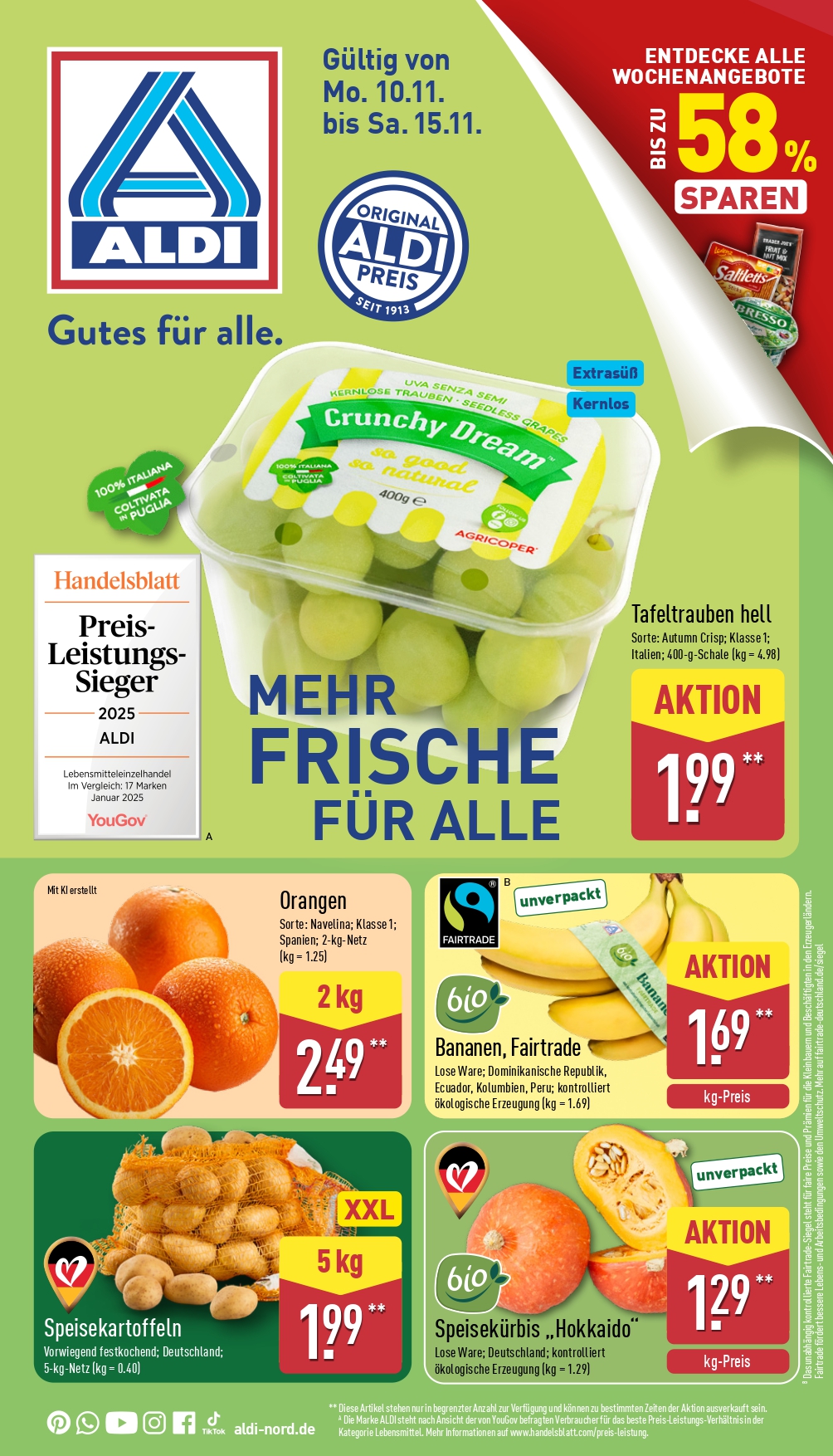 ALDI Nord angebote 10.11.2025