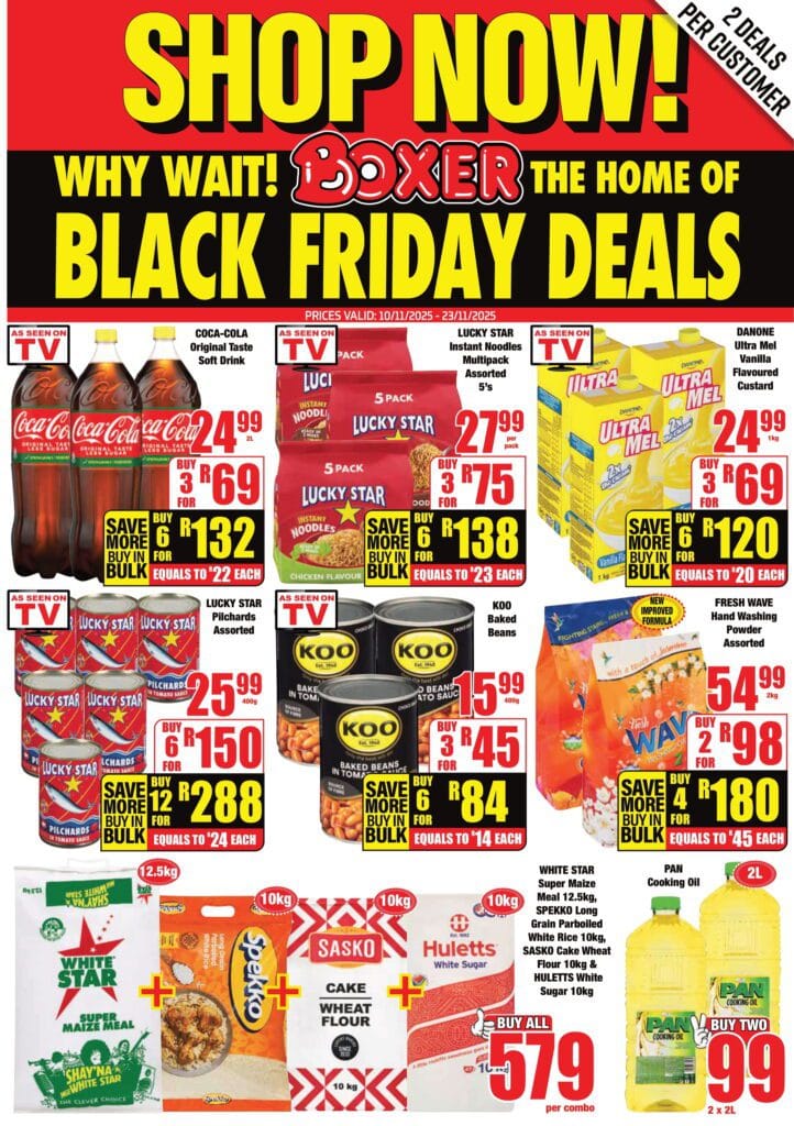 Boxer Eastern Cape Weekly Specials 10 November – 23 November, 2025