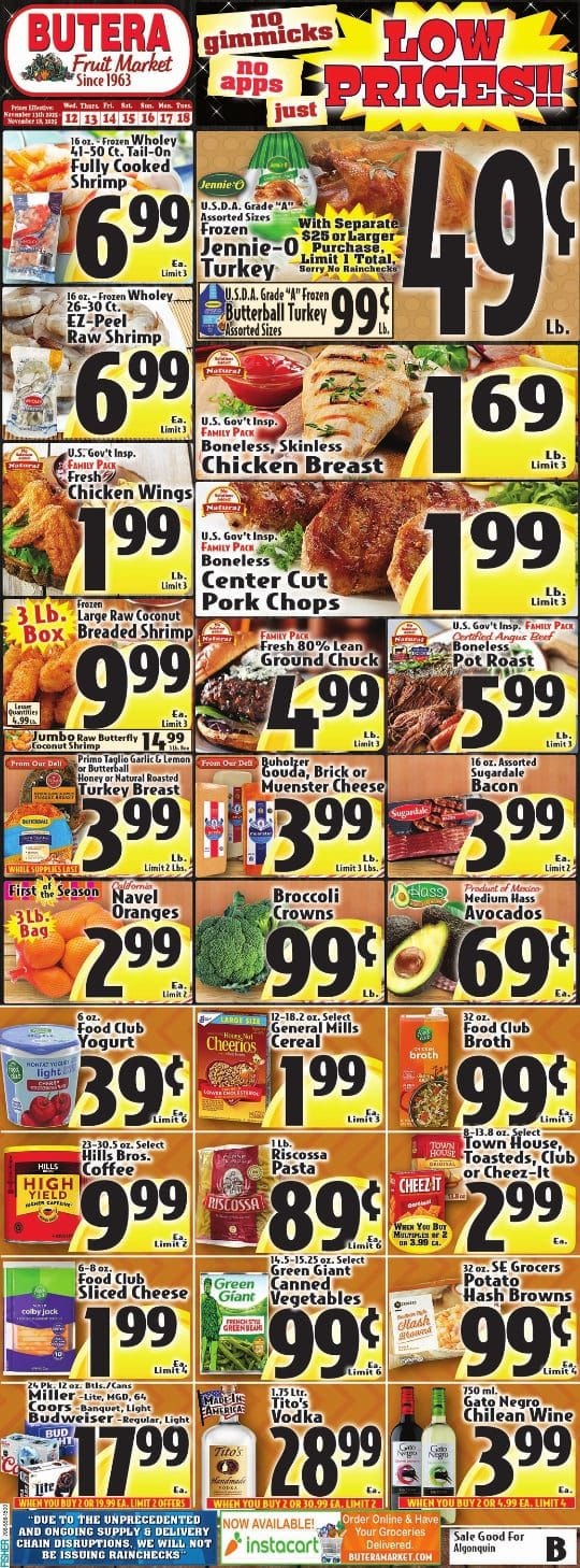 Butera Market Weekly Ad November 12 1
