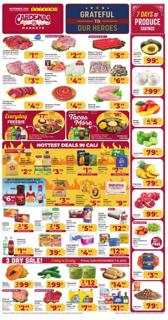 Cardenas Market Ad Circular Preview November 5 – November 11, 2025