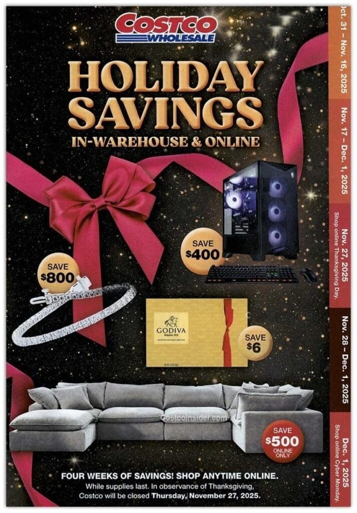 Costco Black Friday 2025 Sale Ad – Holiday Savings