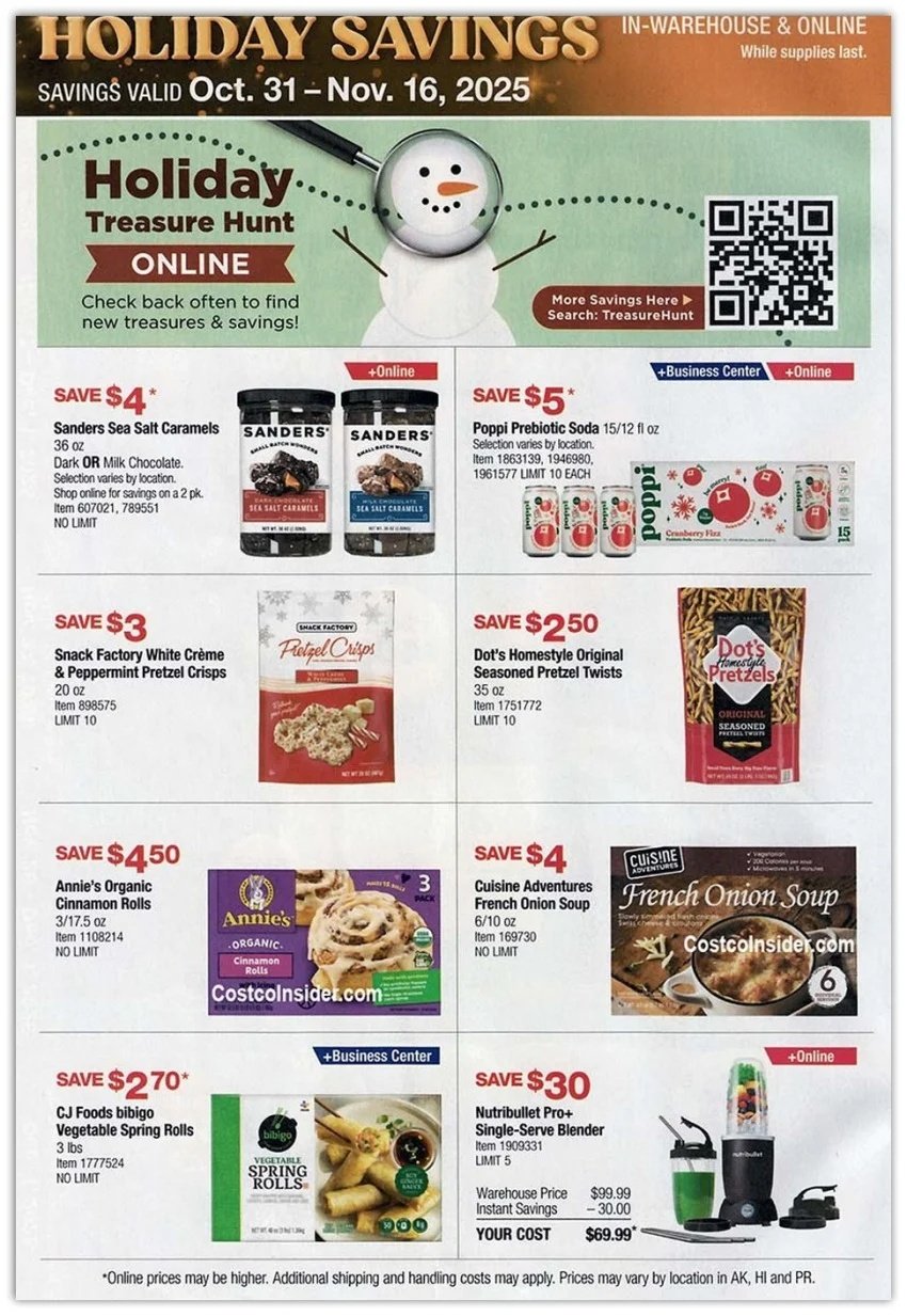 Black Friday 2025 – Holiday Savings COSTCO Sales Ad 2