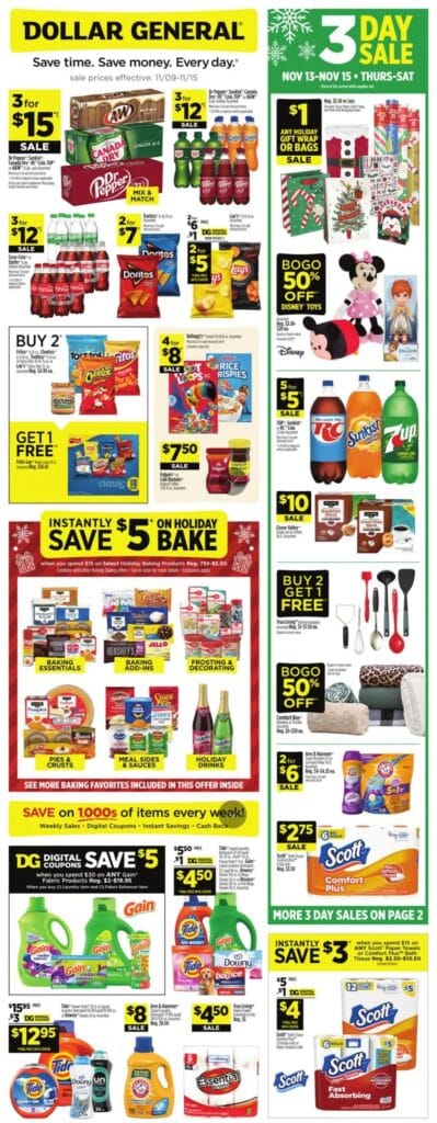 Dollar General Weekly Ad November 9 – November 15, 2025
