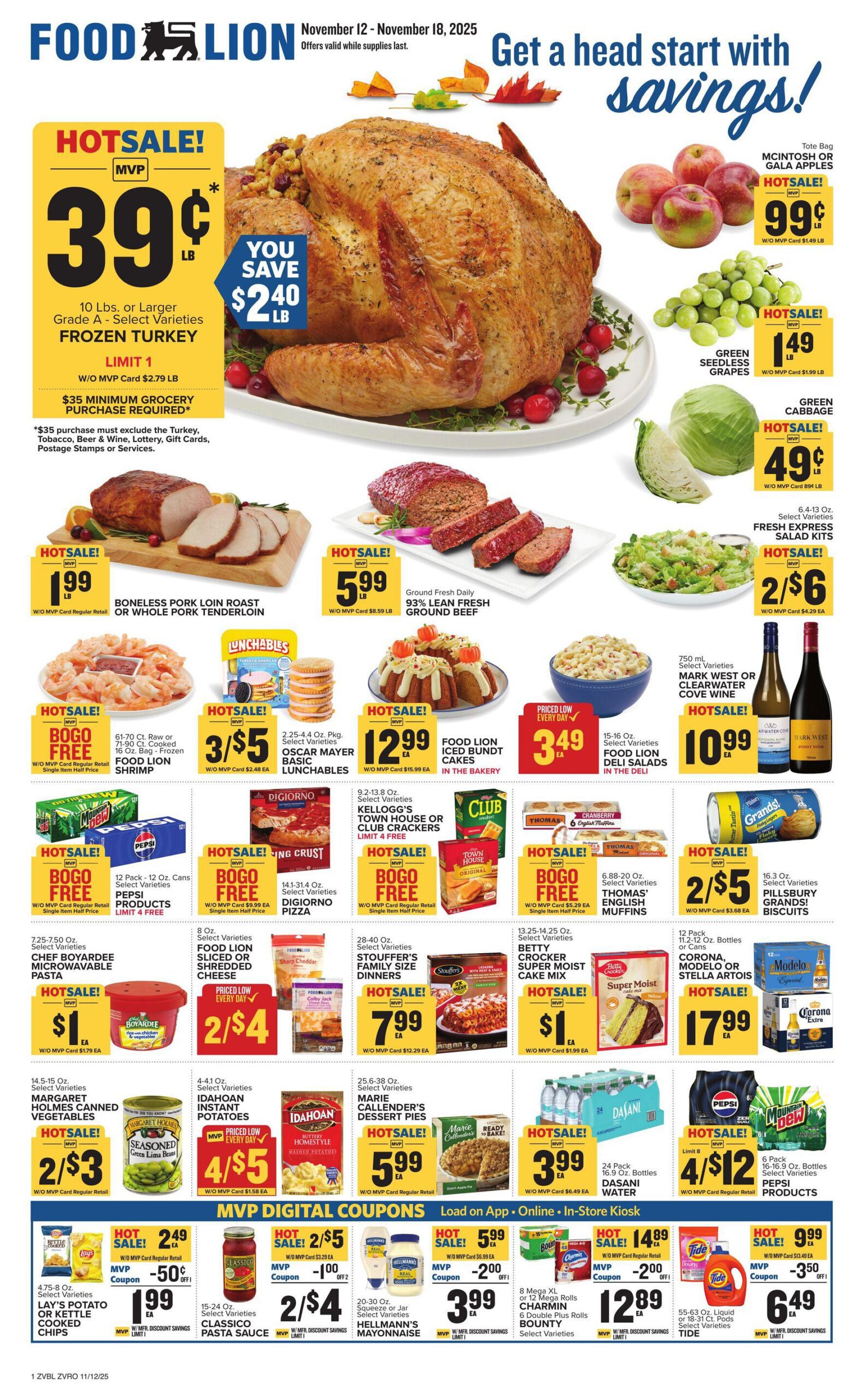 Food Lion Weekly Ad November 12 – November 18, 2025 1 Food Lion Weekly Ad November 12 – November 18, 2025