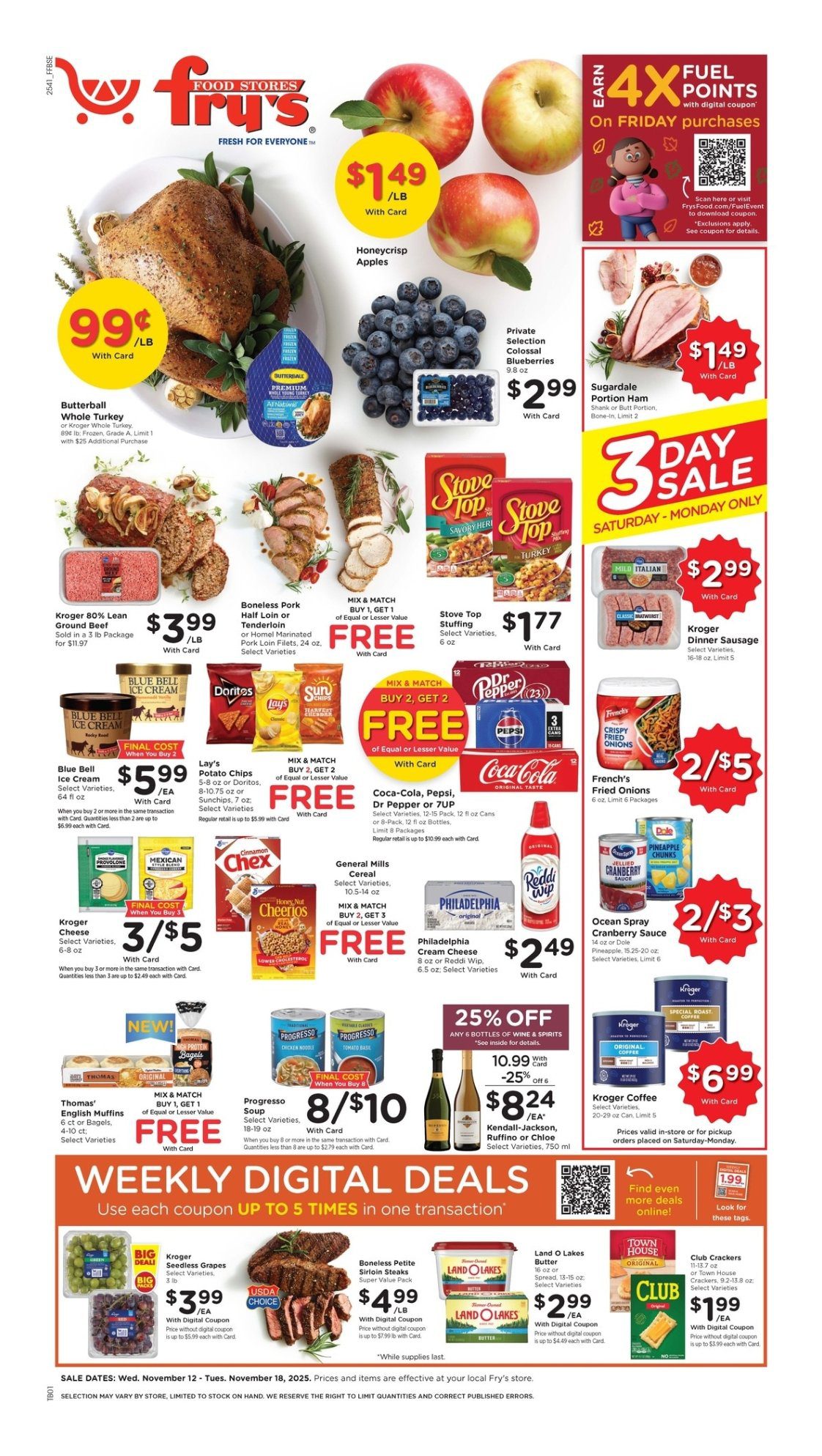 Fry’s Food Ad Specials November 12 – November 18, 2025 1 Fry's