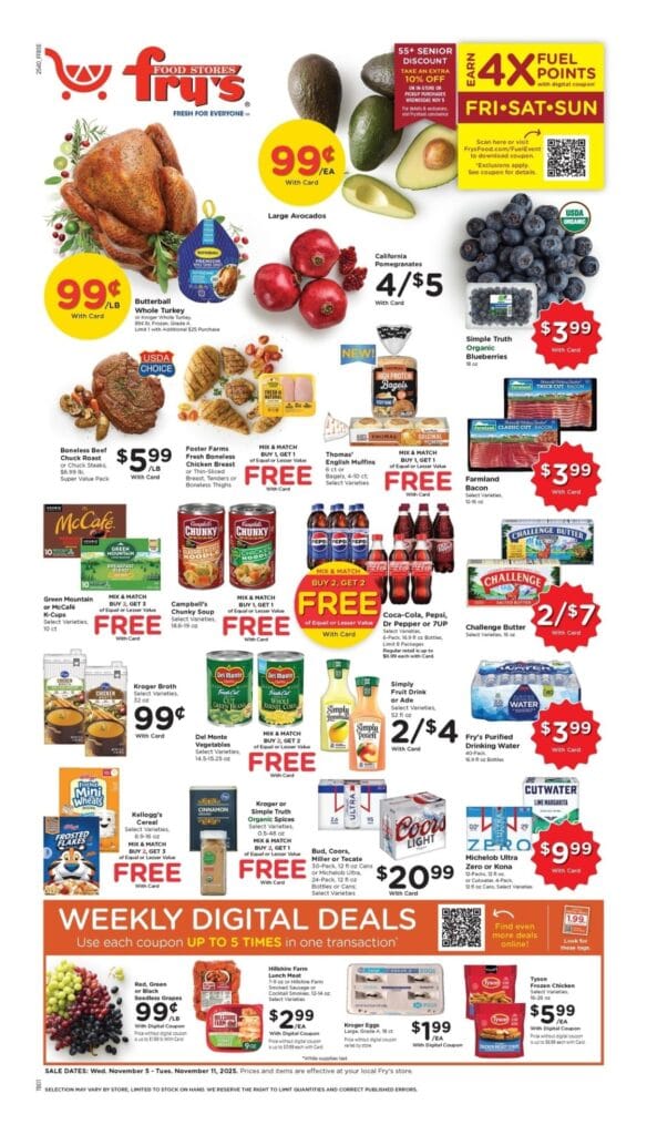 Fry’s Food Weekly Ad November 5 – November 11, 2025
