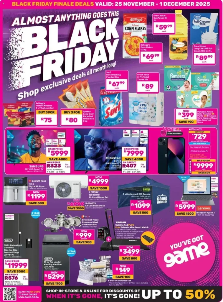 Game Black Friday Specials & Deals 2025
