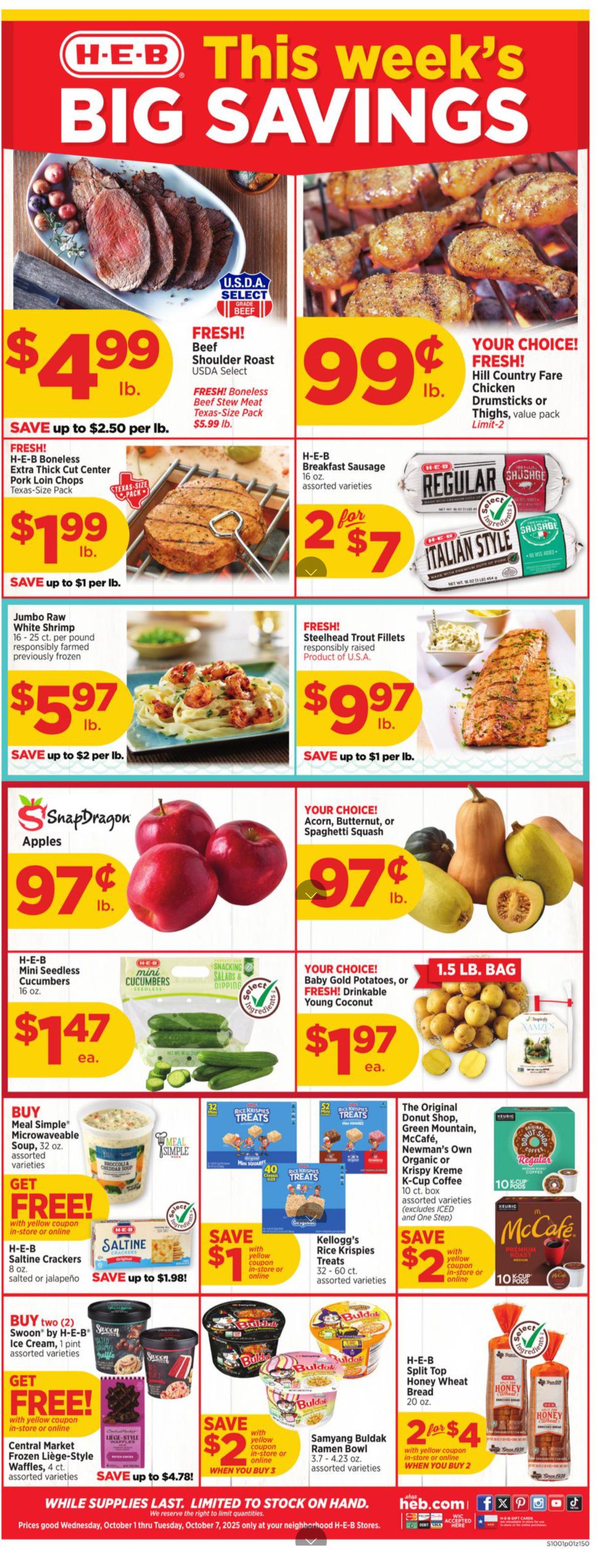 Heb Ad This Week 01 October Heb Weekly Ad This Week 1 HEB