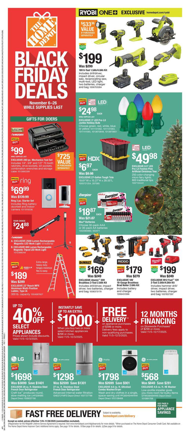 Home Depot Black Friday Savings 2025