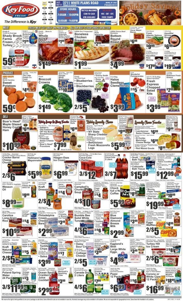 Key Foods Weekly Ad November 14 Key Food Weekly Circular