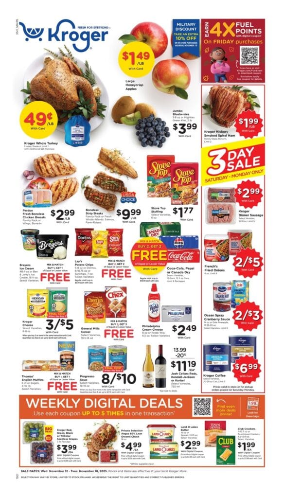 Kroger Weekly Ad November 12 – November 18, 2025