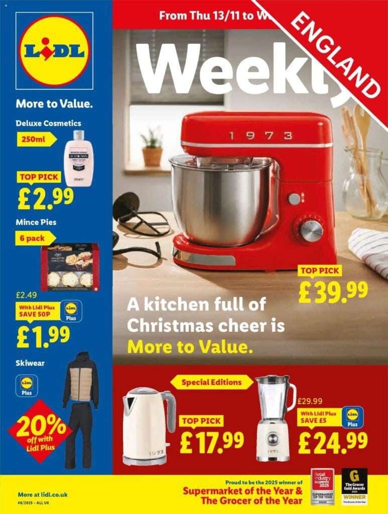 Lidl – Lidl Weekly (13/11/2025 – 19/11/2025) – Offers Online