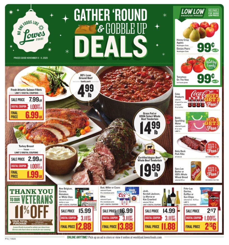 Lowes Foods Ad for this week 05 November Lowes Foods Weekly Circular