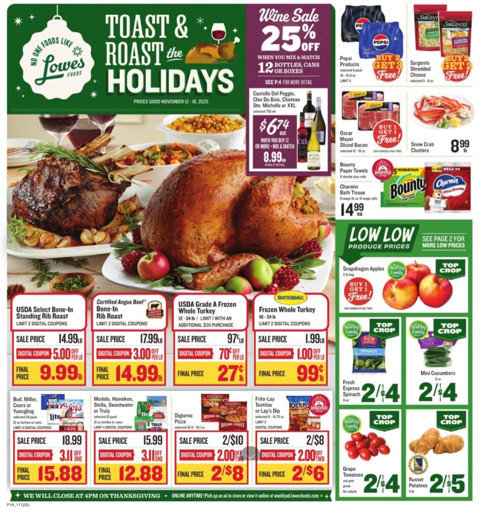 Lowes Food Store Ad November 12 Lowes Foods Weekly Circular