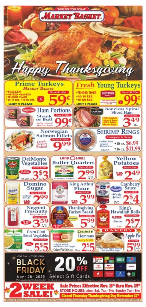 Market Basket Weekly Flyer and Circular 16 November
