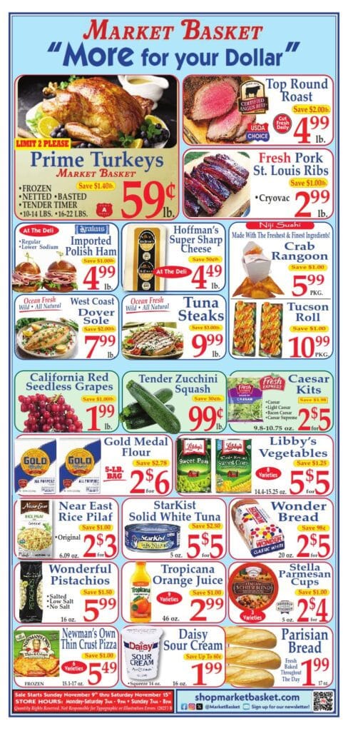 Market Basket Weekly Flyer and Circular 09 November