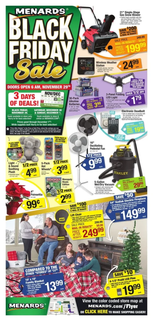 Menards sale ad this week Black Friday 2025