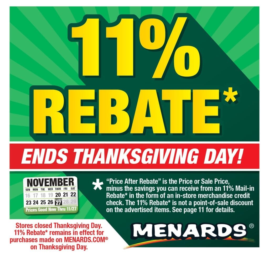 Menards Early Black Friday Sale 2025