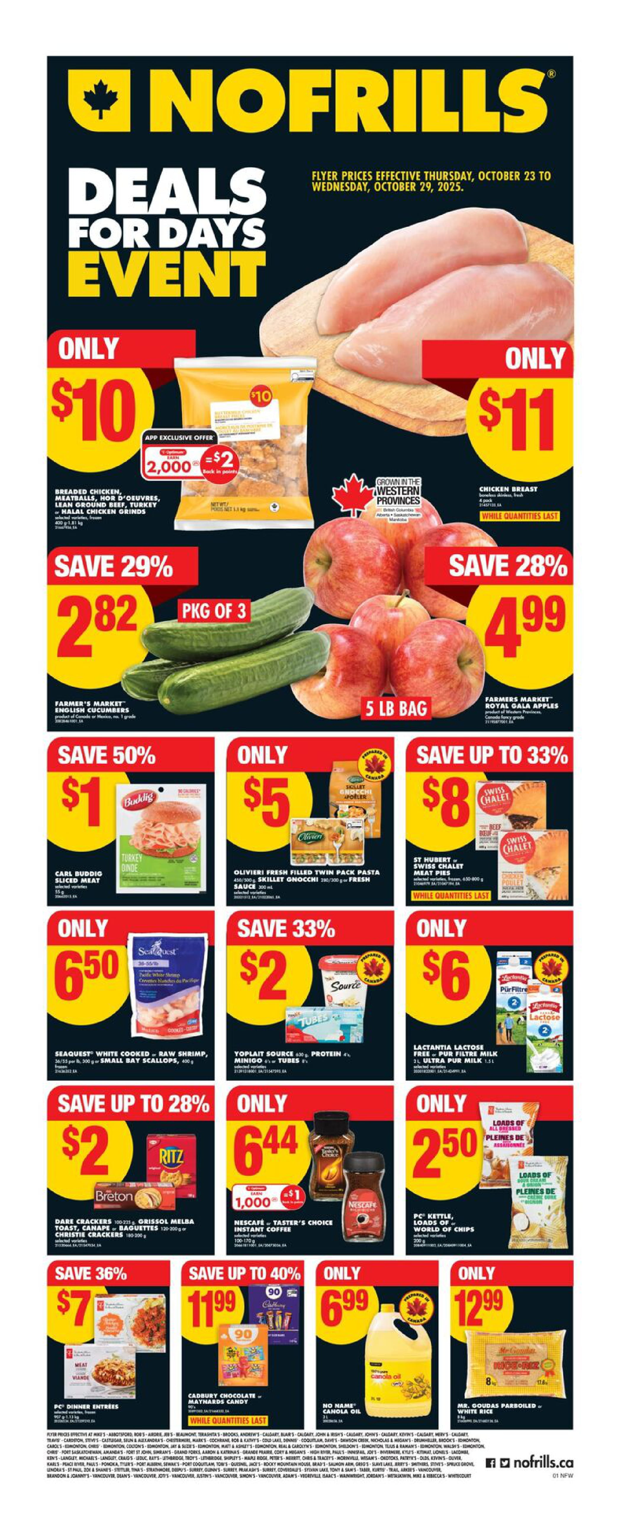 No Frills Flyer (West) October 23 – October 29, 2025 1