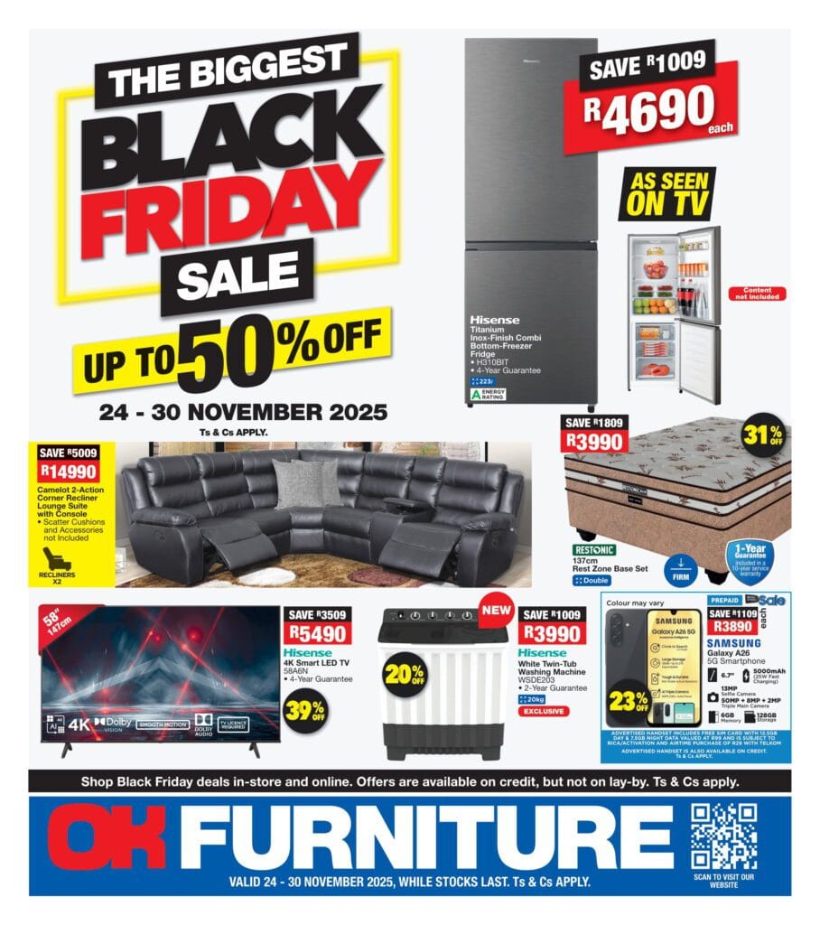 OK Furniture Black Friday Deals 2025 – Up to 50% OFF
