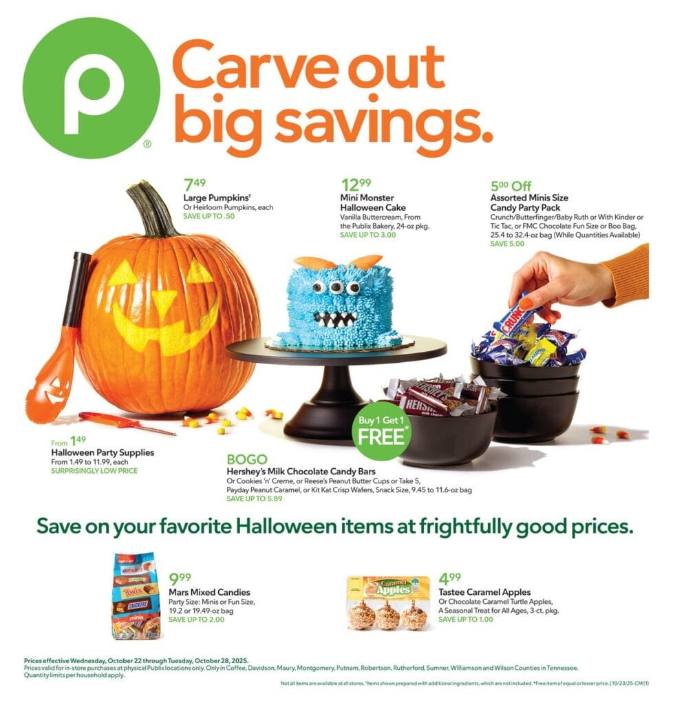 Publix Weekly Ad preview October 22 – October 28, 2025