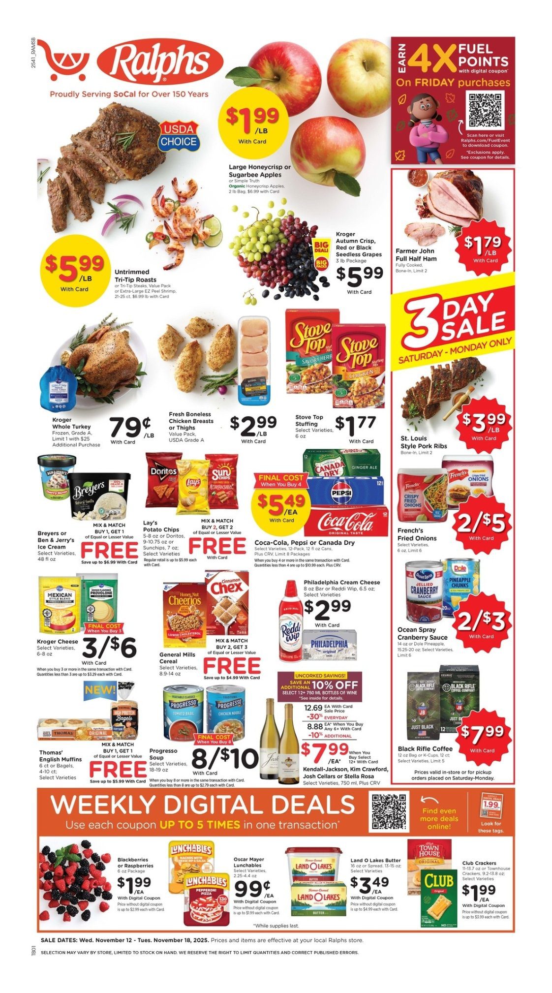 Ralphs Weekly Ad - Ads This Week 12 November 1