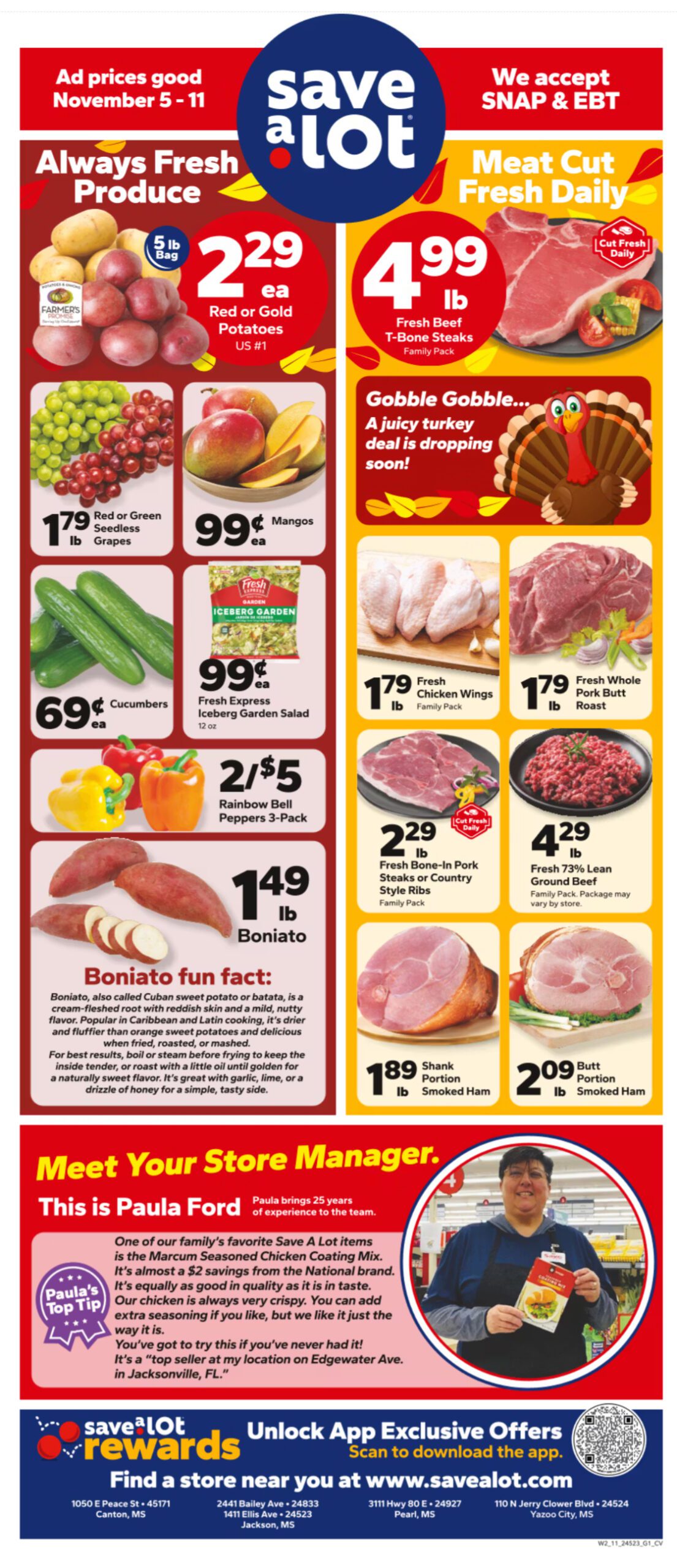 Save A Lot Weekly Ad November 5 – November 11, 2025