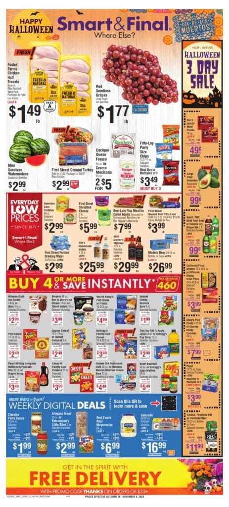 Smart & Final Ad Savings October 29 – November 4, 2025
