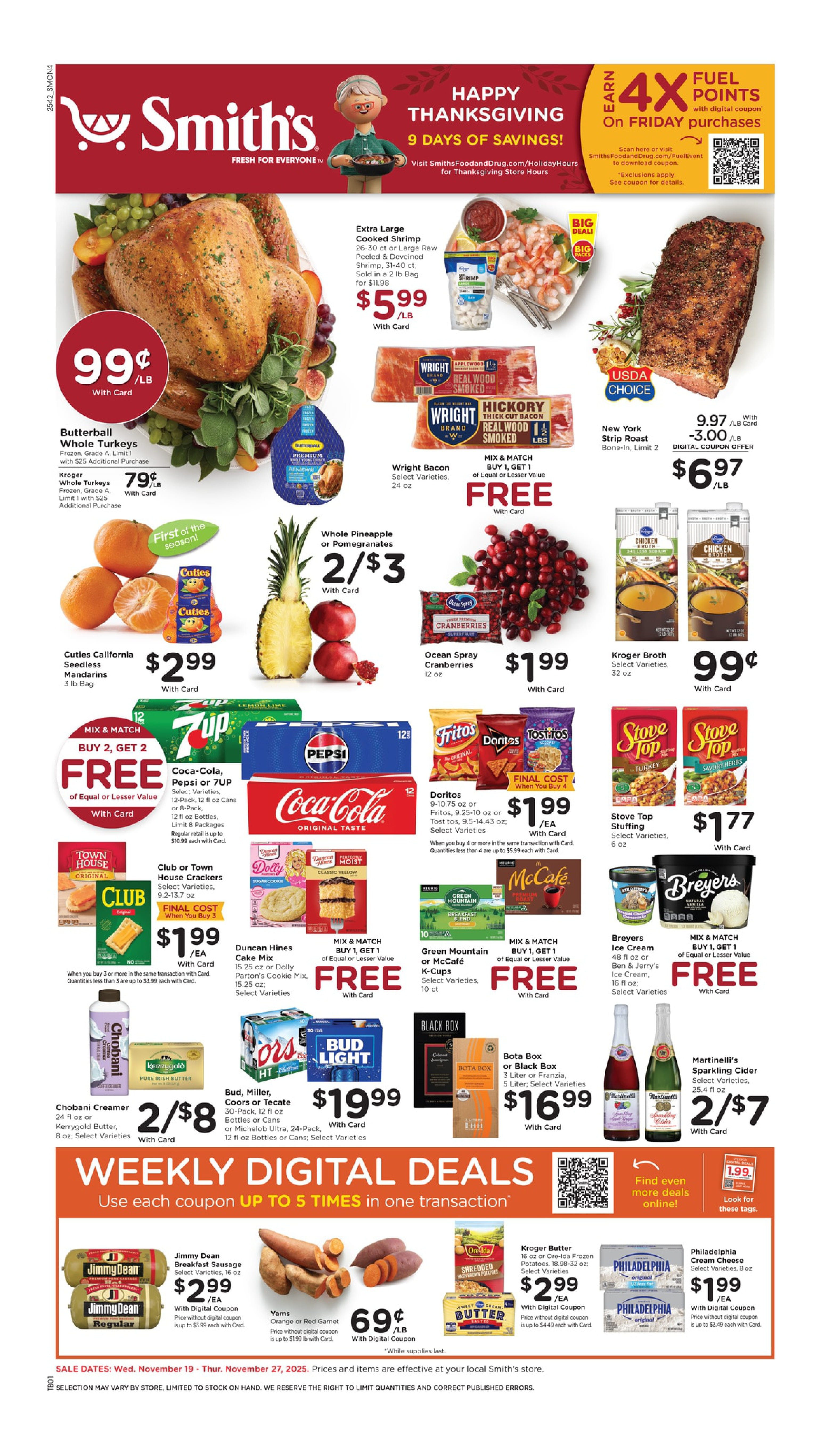 Smith’s Weekly Ad November 19 – November 27, 2025 1