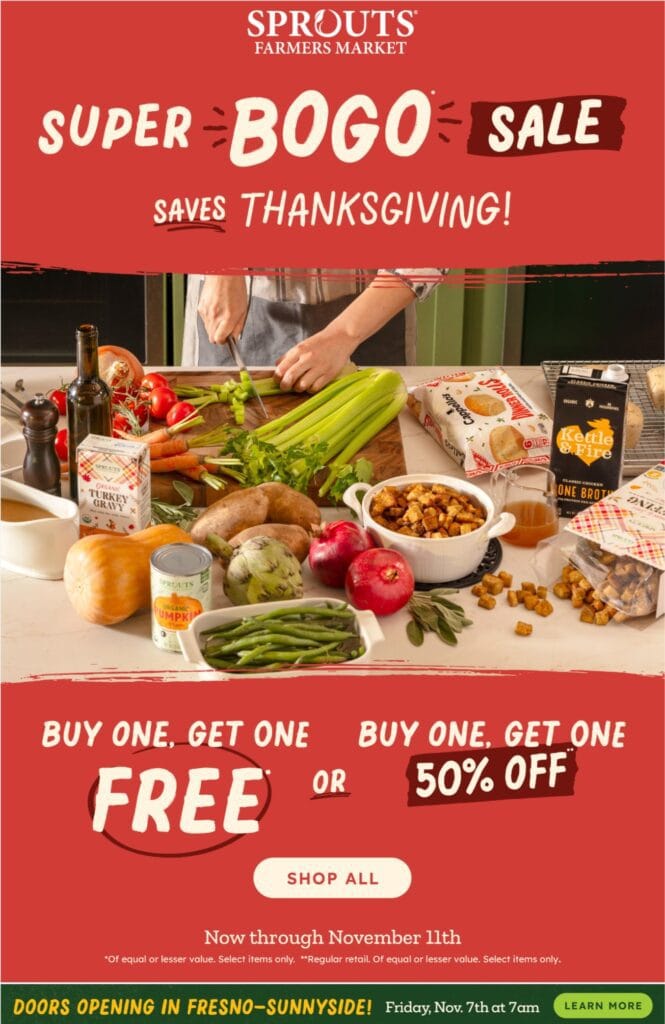 Sprouts Ad Specials November 5 – November 11, 2025