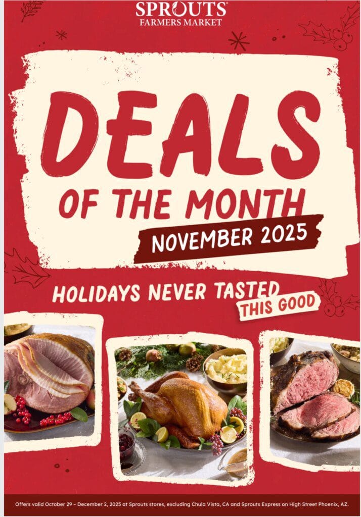 Sprouts Monthly Ad October 28 – December 2, 2025