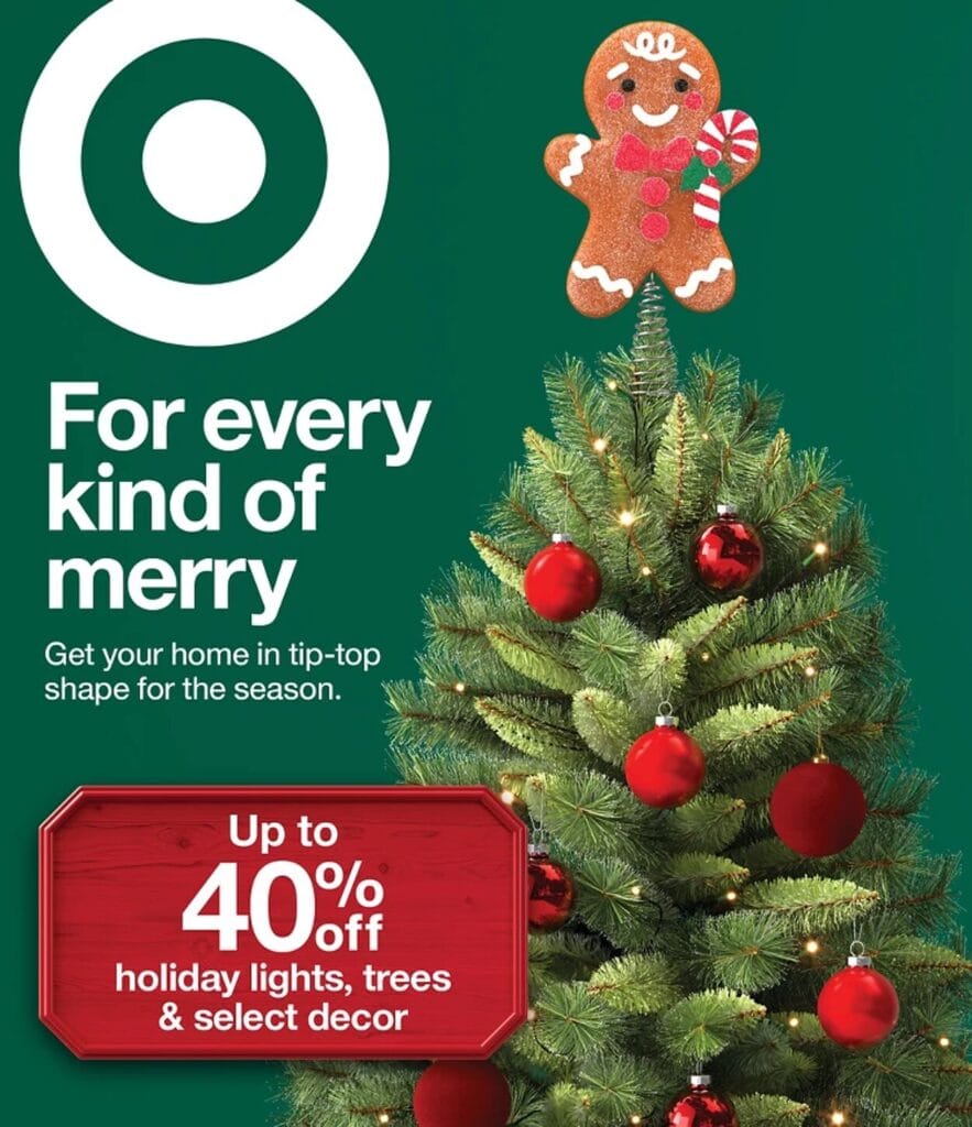 Target Ad for this week 09 November For Every Kind Of Merry