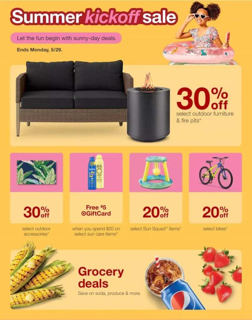 Target Ad For This Week Memorial Day Sale 2023 Summer Kickoff Sale