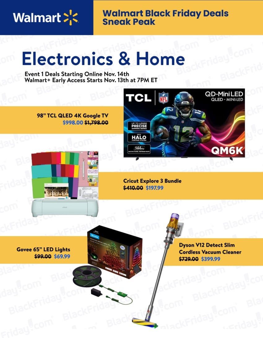 Walmart Early Black Friday Deals 2025 – Event #1 Live Now