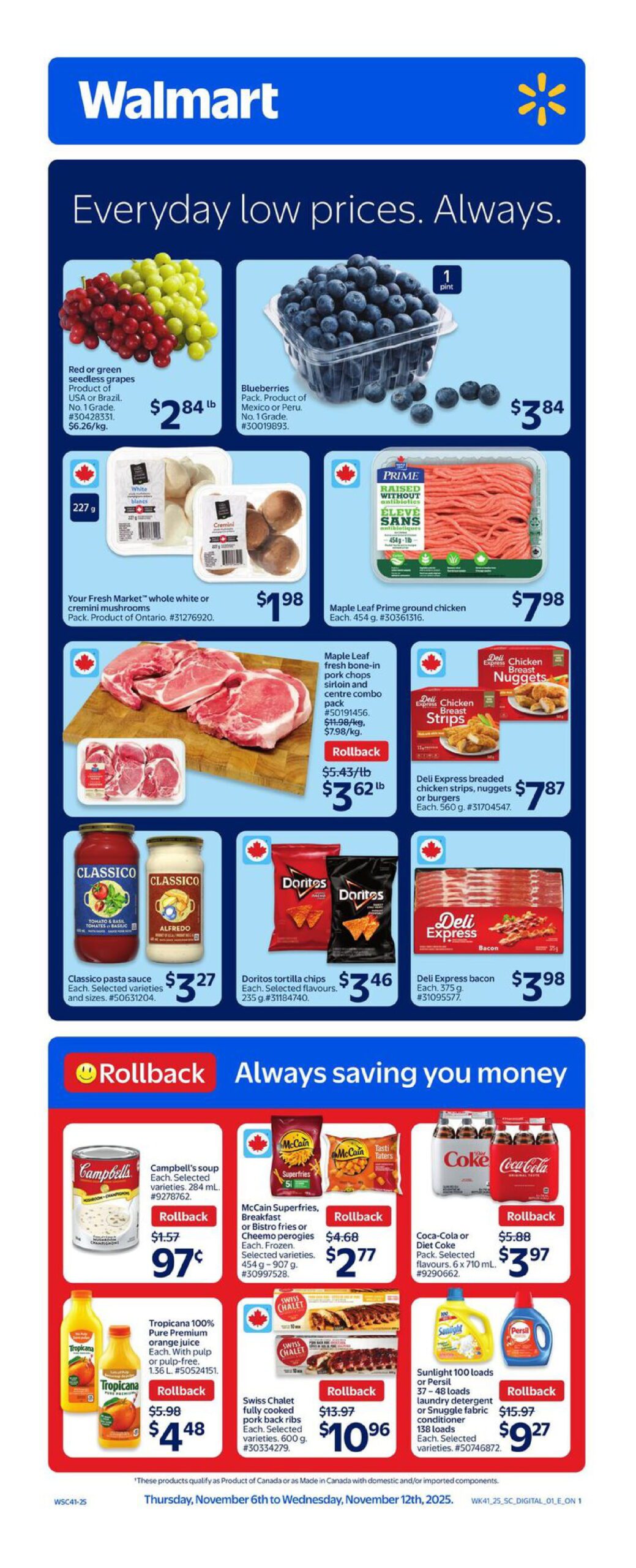 Walmart Flyer Deals (ON) November 6 – November 12, 2025