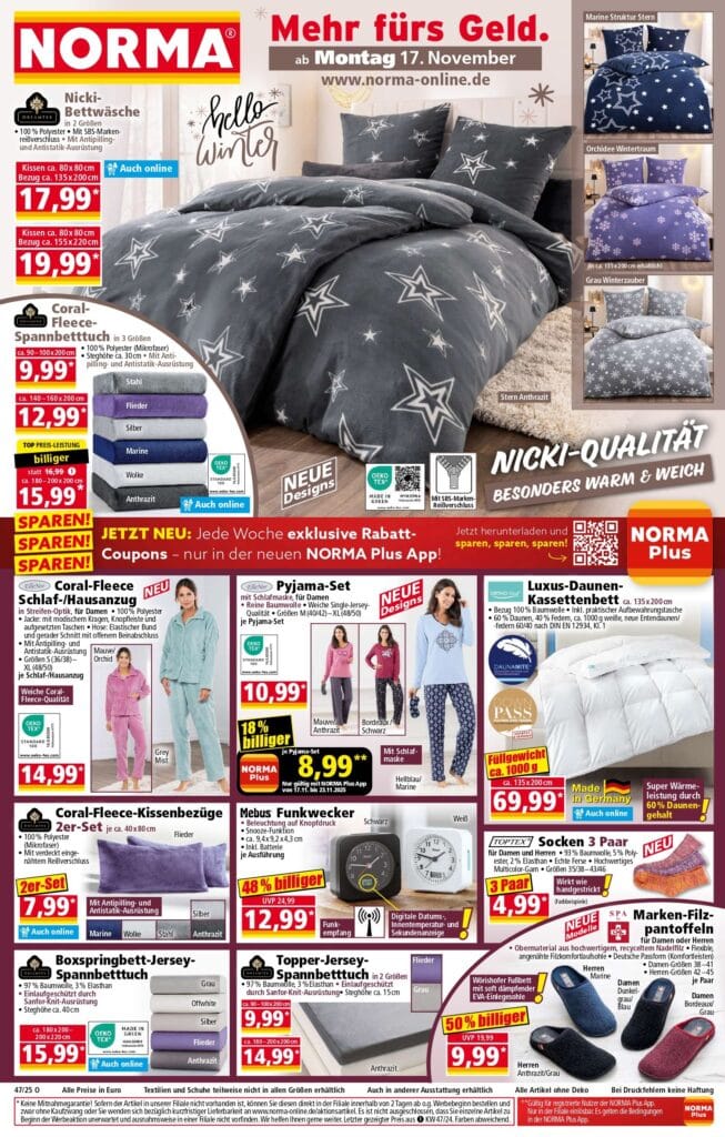 Norma Prospekt nächste Woche: Angebote vom 17.11.2025 bis 22.11.2025
